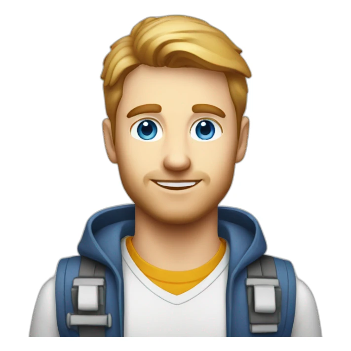 blue eyed australian product design engineer sticker