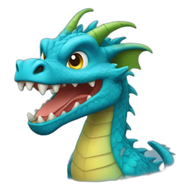 Dragon bleu sticker