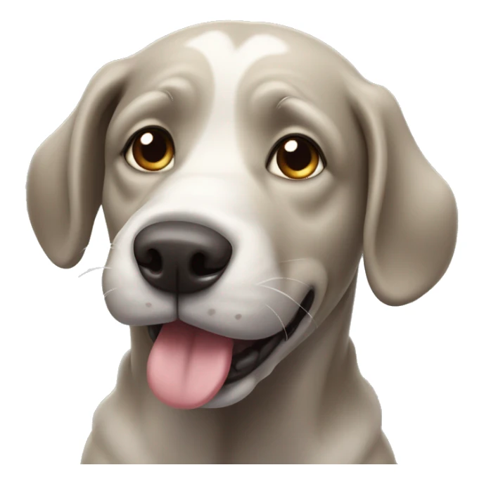 drooling dog sticker