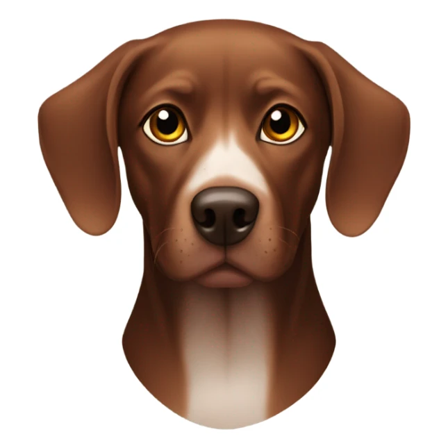 Viszla dog black & brown sticker