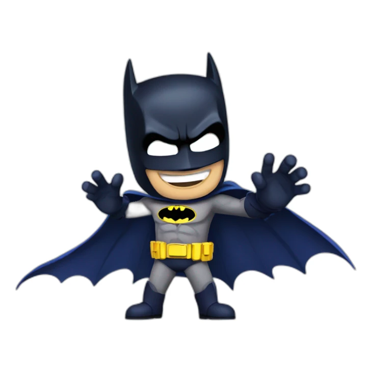 batman give joker high five sticker