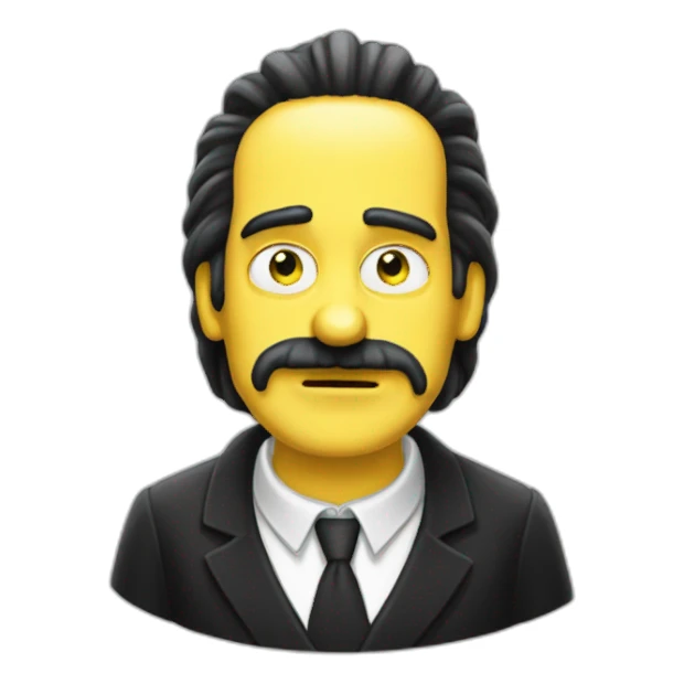 mercredi addams in simpson sticker