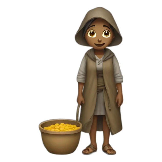 beggar woman sticker