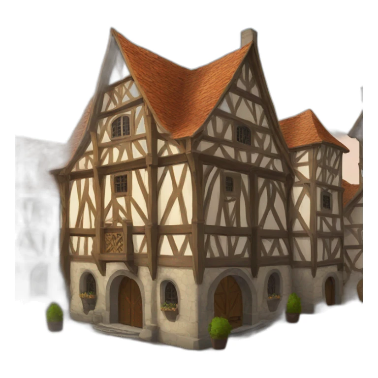 medieval luxurious town hall sticker