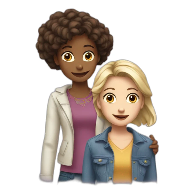 lila et margaux sticker