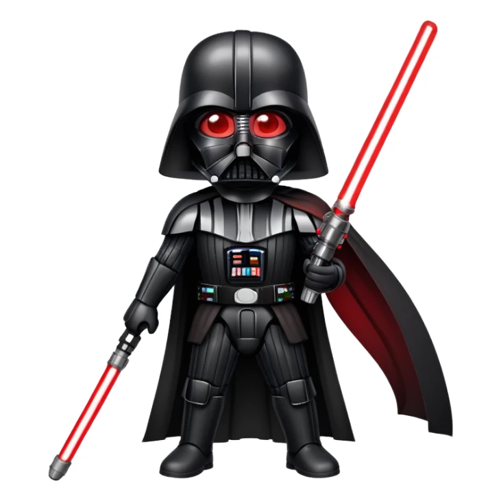 Darth Vader with red light saber sticker