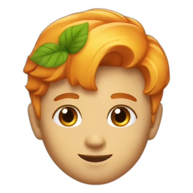 Chat orange au yeux verts sticker