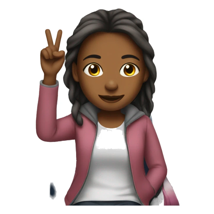 girl on airplane sticker