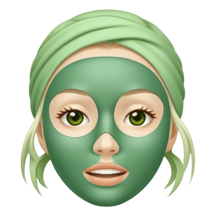 Skincare mask sticker