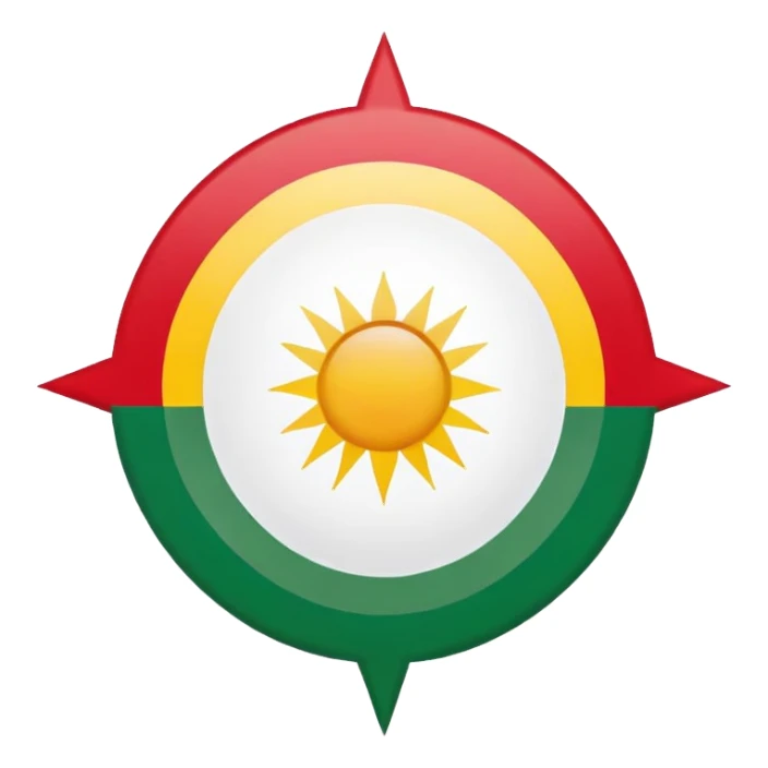 kurdistan flagge sticker