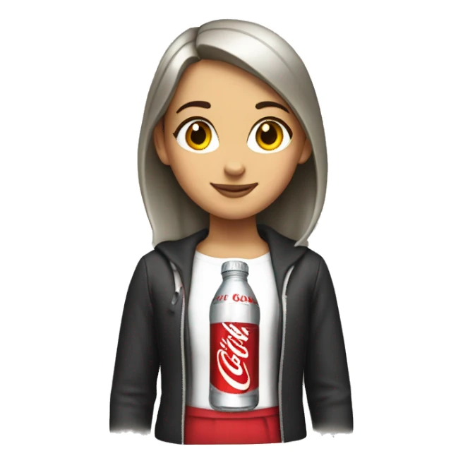 Girl dressed as Diet Coke  sticker