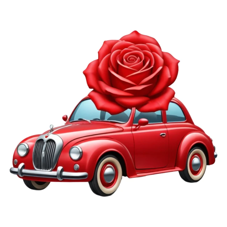 Rose car sticker
