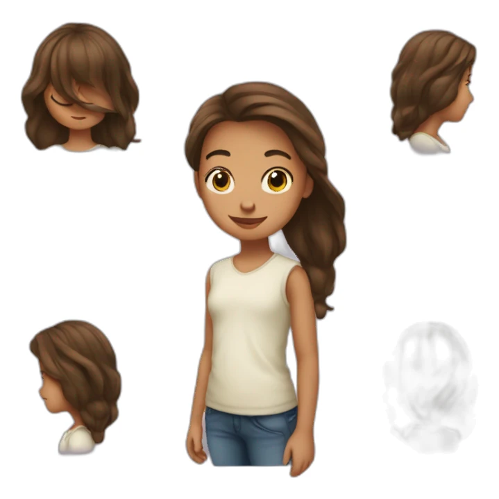 Fille avec garçon sticker