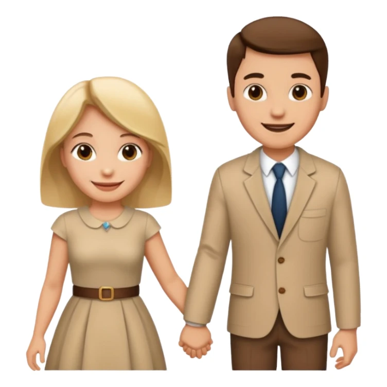 papa y mama caminando sticker