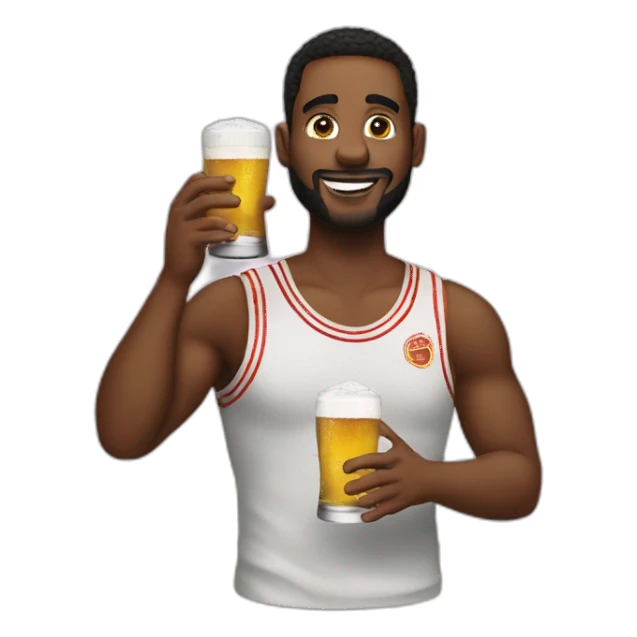 Lebro james drink beer sticker