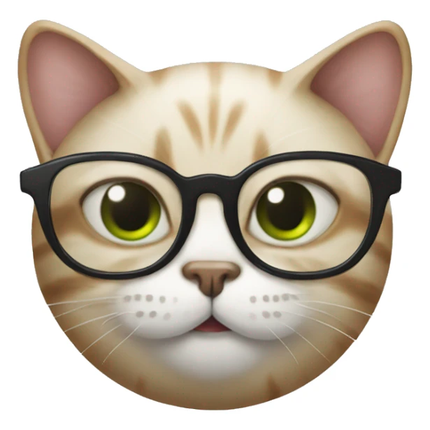cat with glasses and an onion  sticker