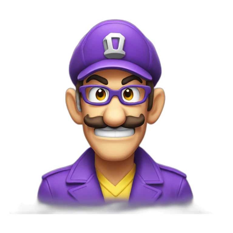 Waluigi sticker