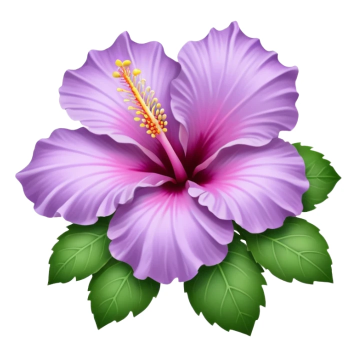 lilac hibiscus side view sticker