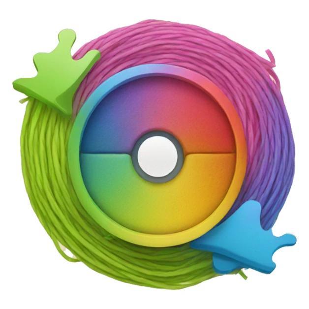 Instagram logo looking to threads logo, apple style sticker