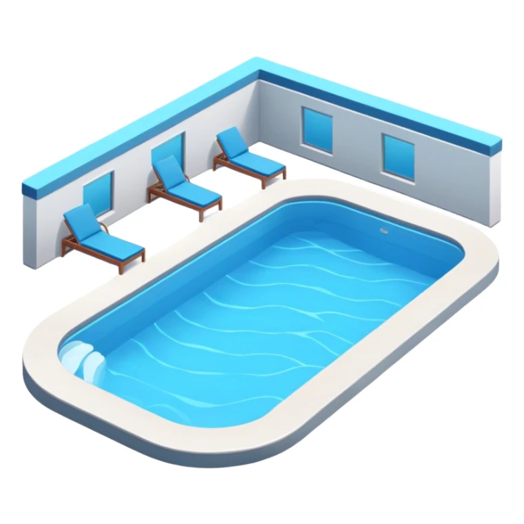 Luxury swimming pool sticker