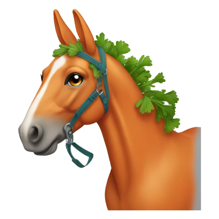 Carrot horse sticker