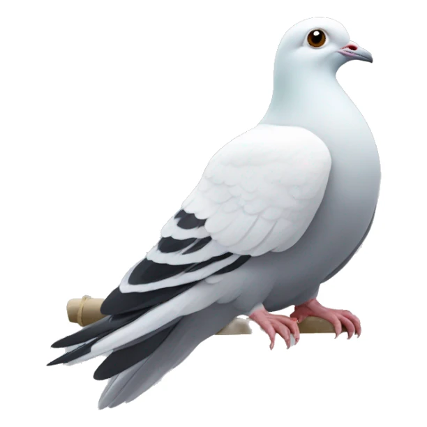 Pigeon Japanese flag sticker