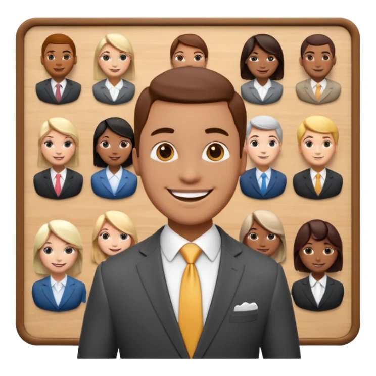 HOA Board 3d render sticker