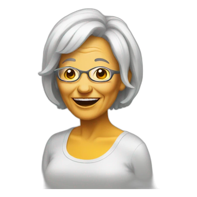 Aging raver woman sticker