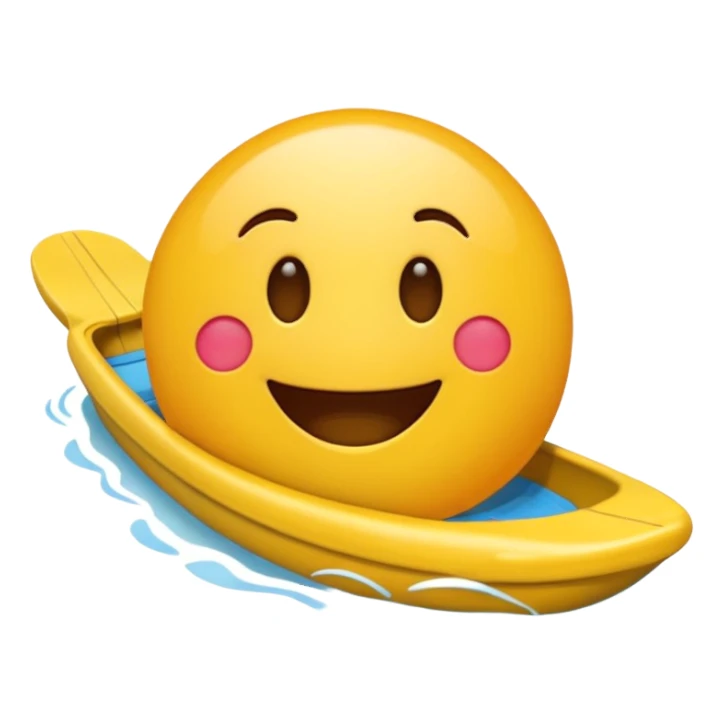 Emoji nadando sticker