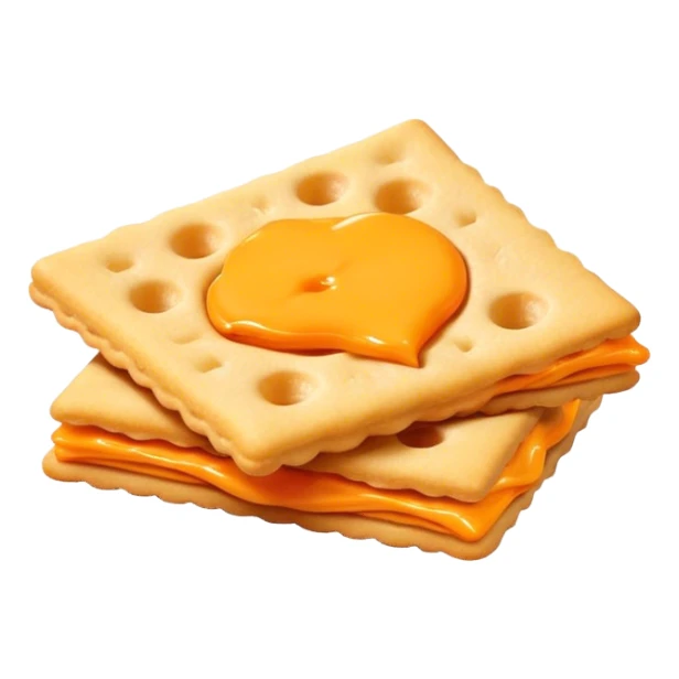 Cheeseitz orange cracker sticker