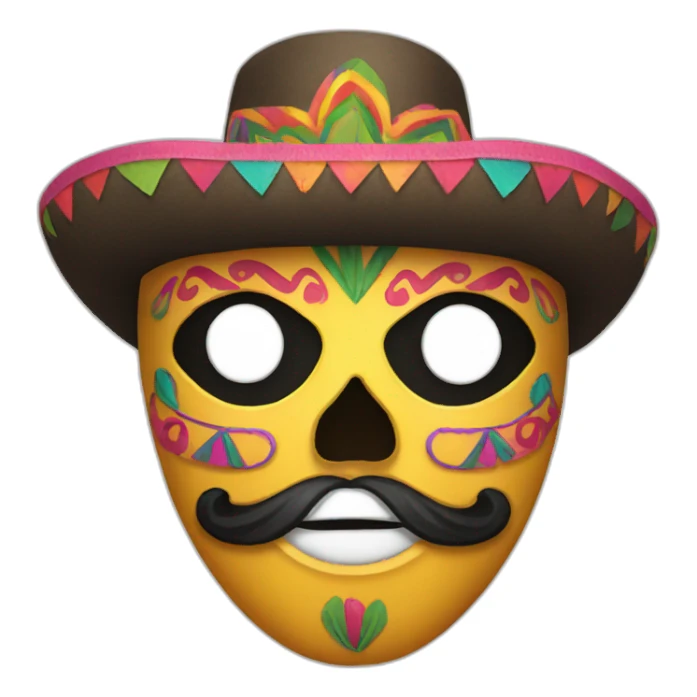 Masque mexicain sticker