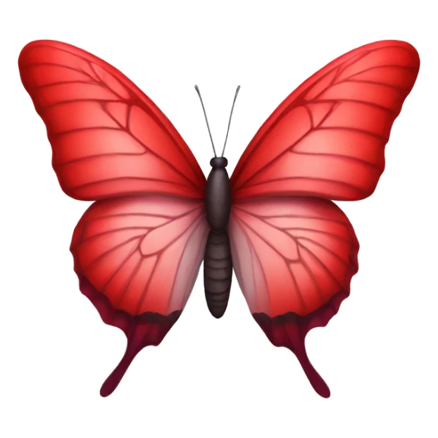 red butterfly  sticker