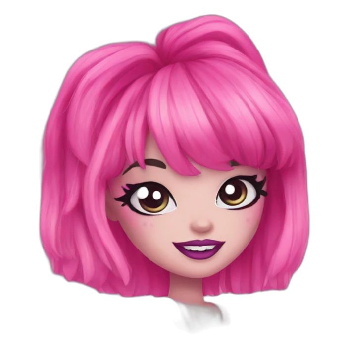 Pink monster high sticker