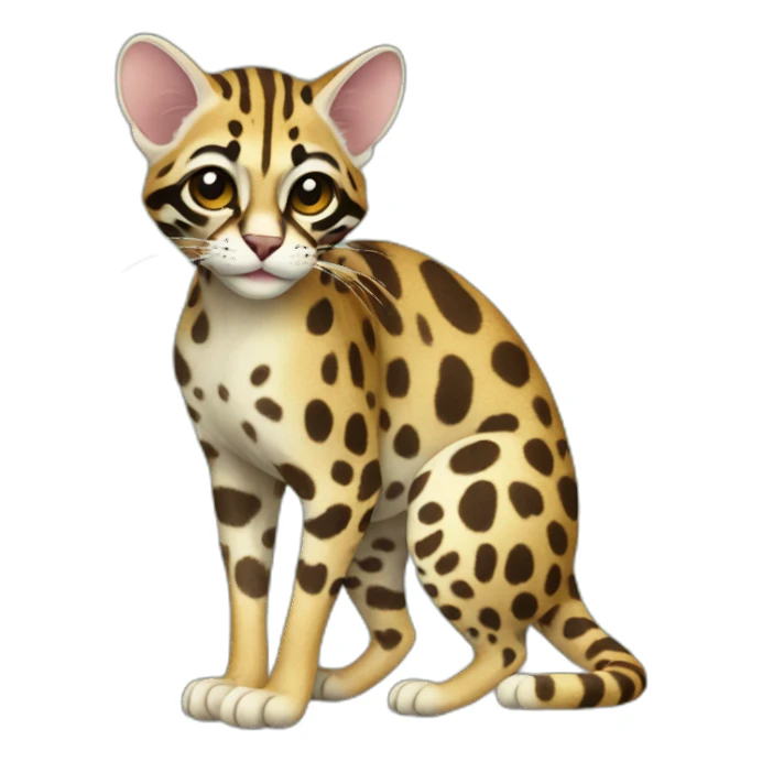 Margay Cat Full Body sticker