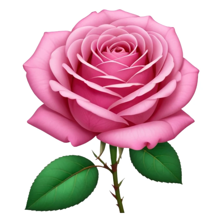 ultra realistic pink rose side view sticker