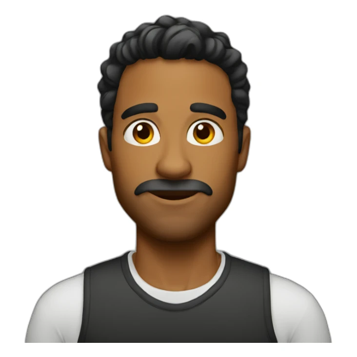 spicy brown man sticker