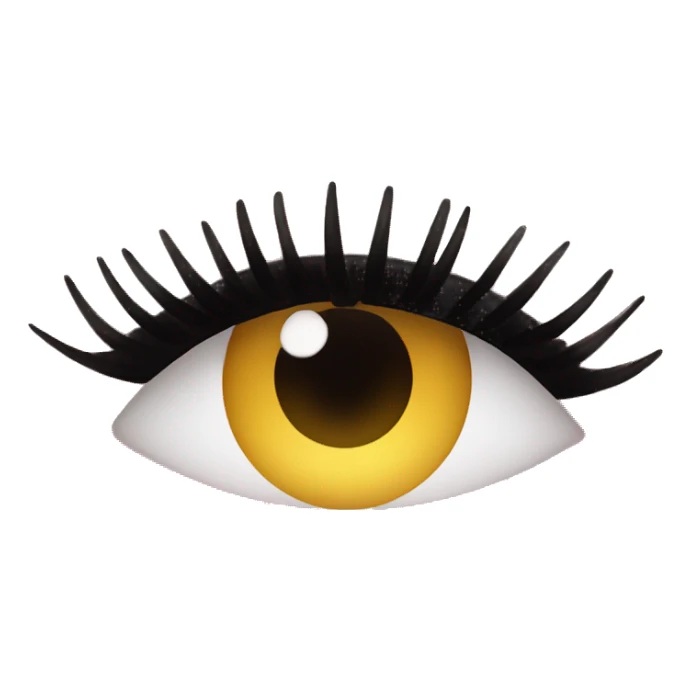 pink and gold eyelashes sticker
