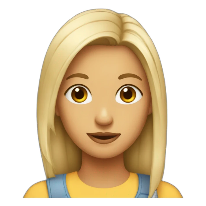 i dont know confused female sticker