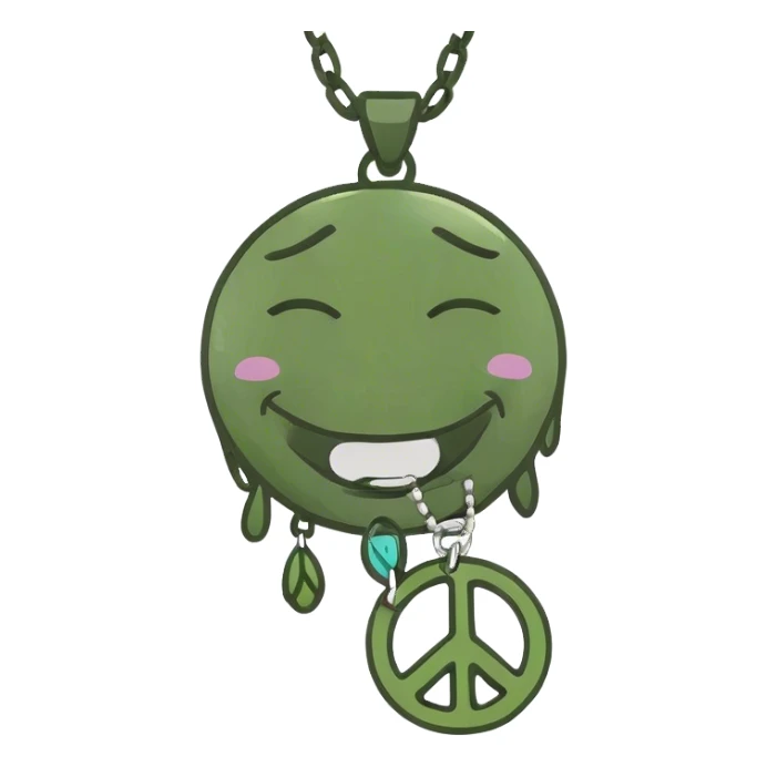 a laughing crying emoji hold a peace sing sticker