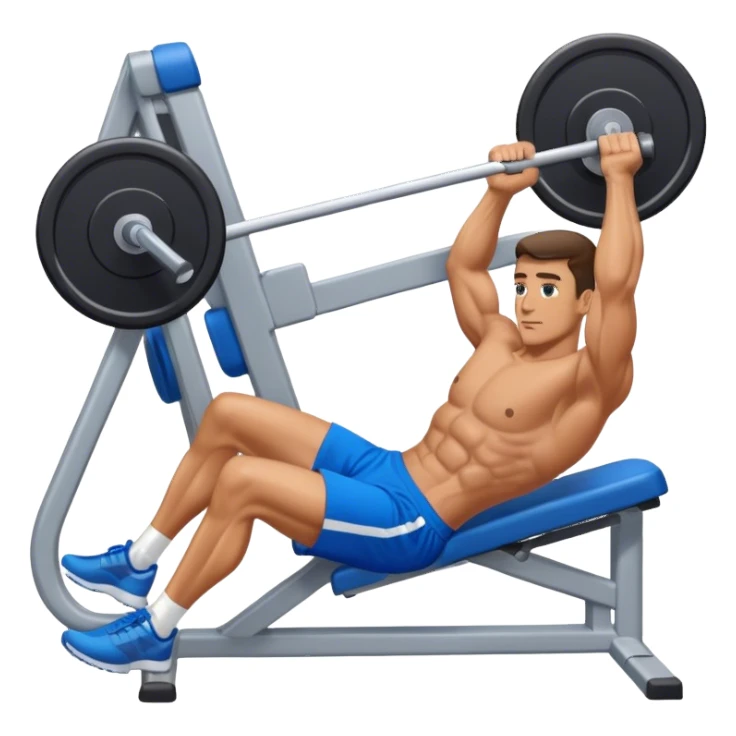 man with blue shorts exercising using side-deltoid-machine sticker