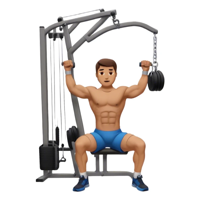 male Cable Lat Pulldown (Wide Grip) sticker