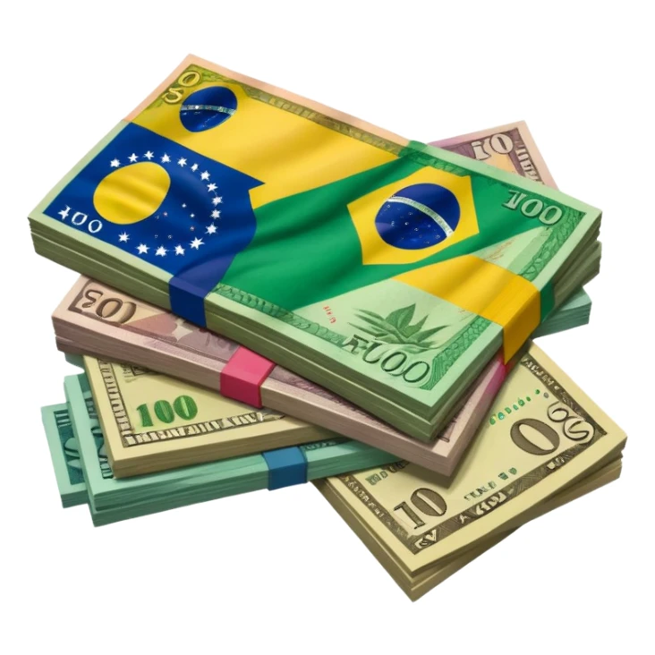 real brazilian money sticker