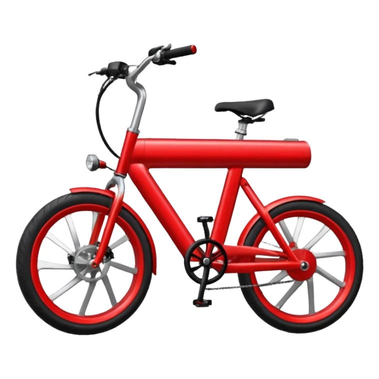 red electric bicycle sticker