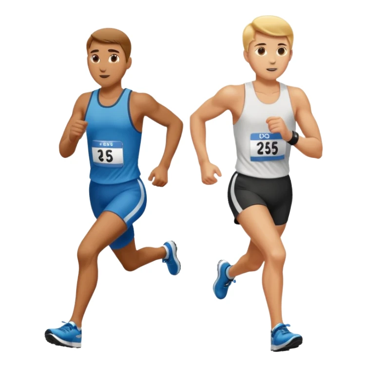 running race finish sticker