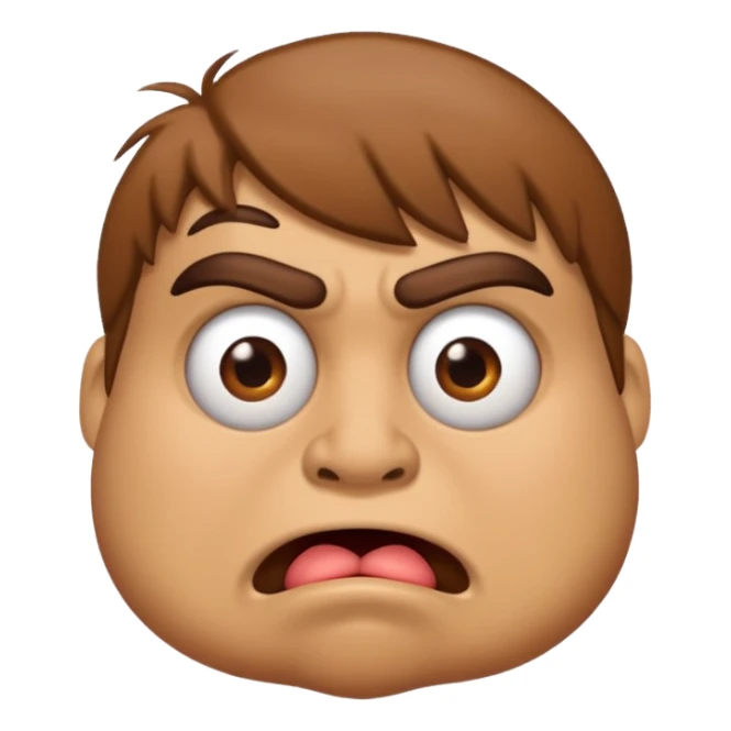 Grug making a stupid face sticker