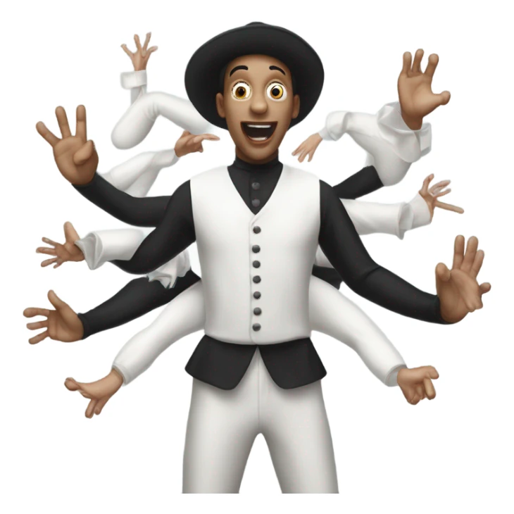 person being trapped by mimes sticker