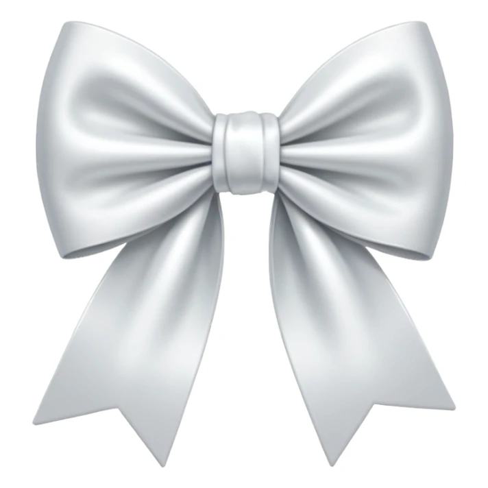 White bow sticker