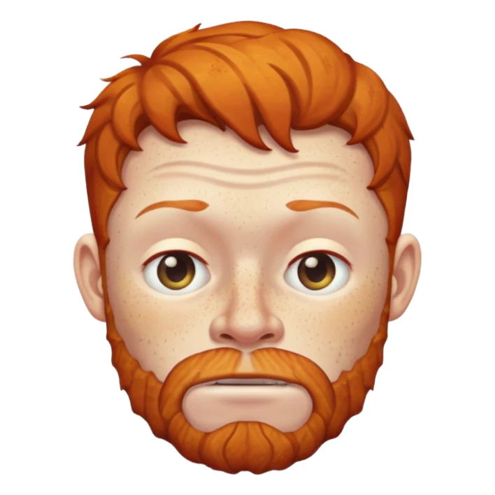 ugly ginger man sticker