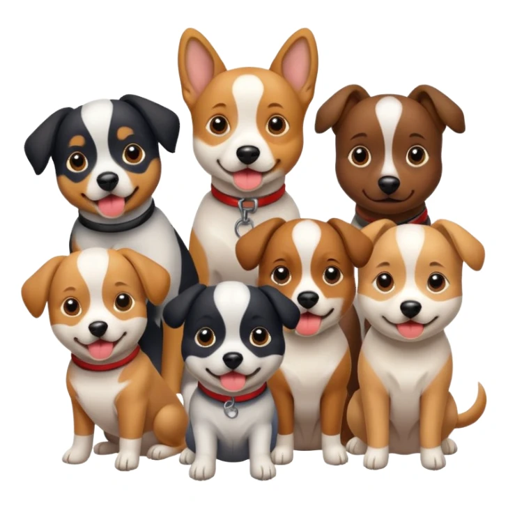 Dog in a gang sticker