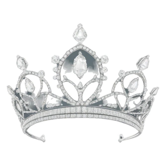 Elegant tiara with diamonds  sticker